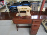 Electric Singer Sewing Machine on Stand