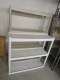 2 Plastic Shelf Units