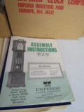 Emperor Grandfather Clock, Build yourself, in Original Boxes and Paperwork