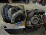 Large Lot of Casters and Wheels