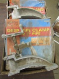 2 New Large Pipe Clamp Kits, in Packages