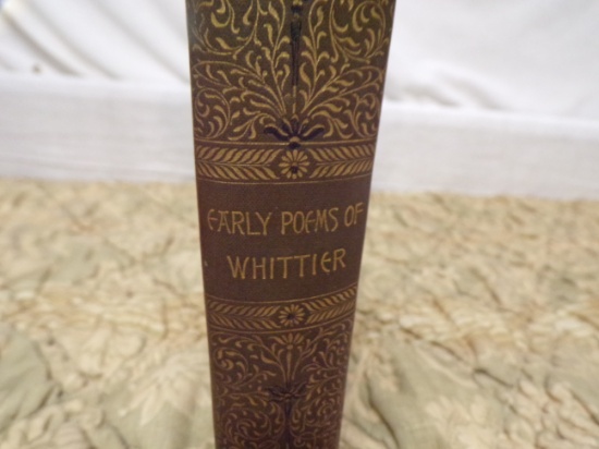 Vintage/Antique Early Poems Of Whittier Copyright 1893