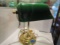 Student Lamp, Green Glass Shade