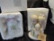 Lot of 2, Precious Moments Porcelain Christmas Bell and Figurine
