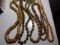 Lot of 5, Carved Wooden Necklaces