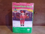 Crystal-style Santa animated