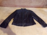 Black Leather Jacket by VALERIE STEVENS