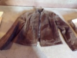 Brown Leather Jacket By VALERIE STEVENS