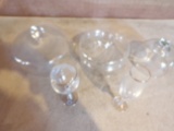 lot of 5 pieces of glass