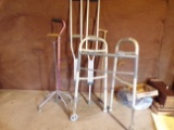 lot of 5 canes and walkers