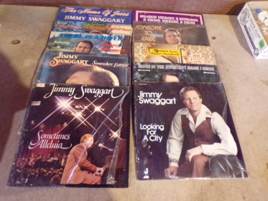 Lot of 10 Gospel Albums by JIMMY SWAGGART