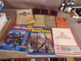 Lot of Vintage Books and Maps