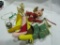 Vintage Christmas Ornaments with Felt and Celloid Angel