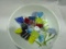 Lot of 9 Art Glass Candy and Bowl