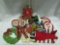 Vintage Christmas Ornaments, Felt and Sequence