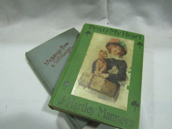 2 Vintage Books, Copywright 1913 and 1948, J. Hartley Manners