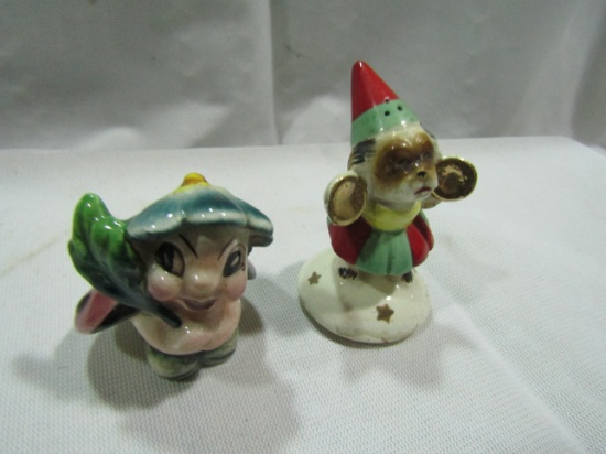 Vintage Shafford and Souvenir from Ashtabula Ohio Salt and Pepper Shakers