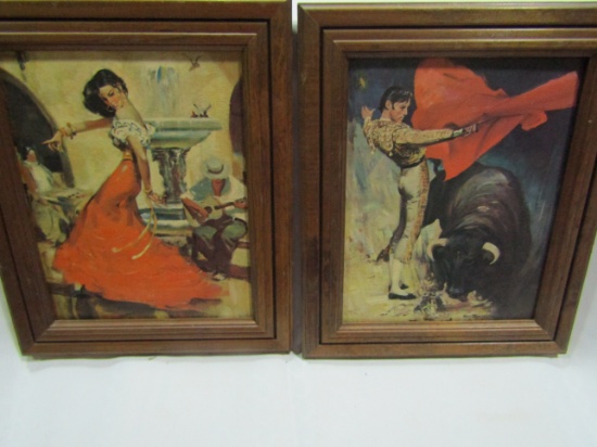 2 Vintage Framed Prints