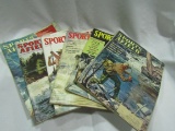 Lot of 6 Vintage Sports Afield Magazines, 1955-1959