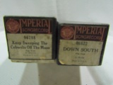 2 Vintage Imperial Player Piano Music Rolls, Original Box