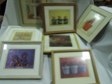 7 Vintage Framed Anne Geddes Prints