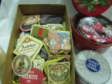 Vintage Beer Coasters and Gift Tins