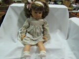 Vintage Anselme Carolle Doll, France, Some Clothing Damage, Bissell Little Queen Sweeper