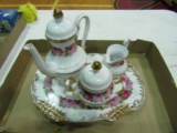 Vintage Pink Rose Tea Set, China