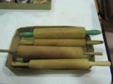 4 Vintage Wood Rolling Pins