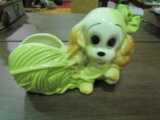 Vintage Hulls 88 Puppy with Yarn Planter, No Damage Noted