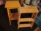Vintage Wood End Table and Step Stool/Ladder