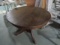 Antique/Vintage Wood Round Table, 4 Footed