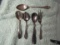 Antique Horderves Spoons and Fork, Mostly Sterling