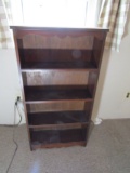 Vintage Wood Book Shelf, 46 x 24 x 8