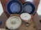 Vintage Metal Enamel Bowls/Pots and Warming Candle Holder