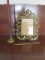 Antique/Vintage Gold Metal Frame, Candle Stick, Dog Letter Opener