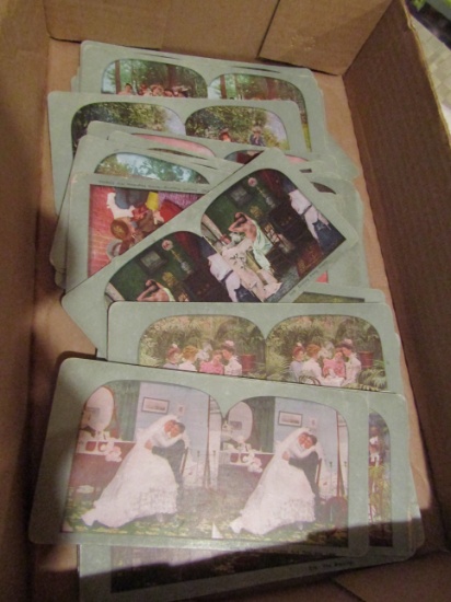 Lot of Stereograph View Cards, Large Group, Victorian