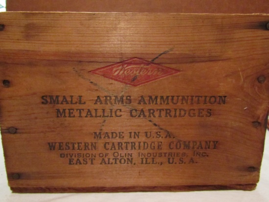 Western Small Arms Ammunition Wood Crate