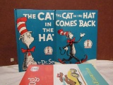 Lot of 5 Dr. Seuss 1950s Books, Cat in The Hat, New