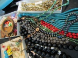 Large Lot of Vintage Costume Jewelry, Some Signed