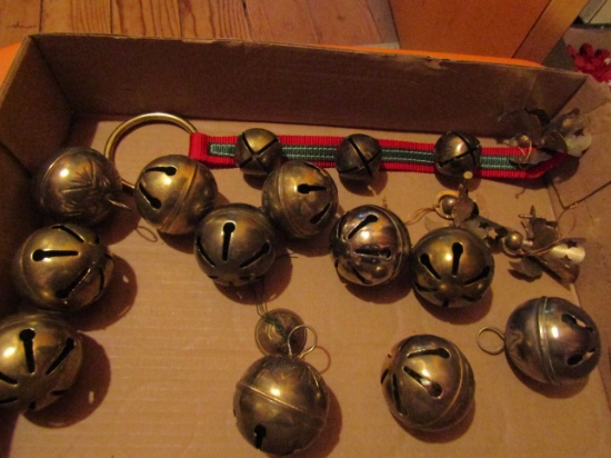 Vintage Lot of Metal Bells and Ornaments
