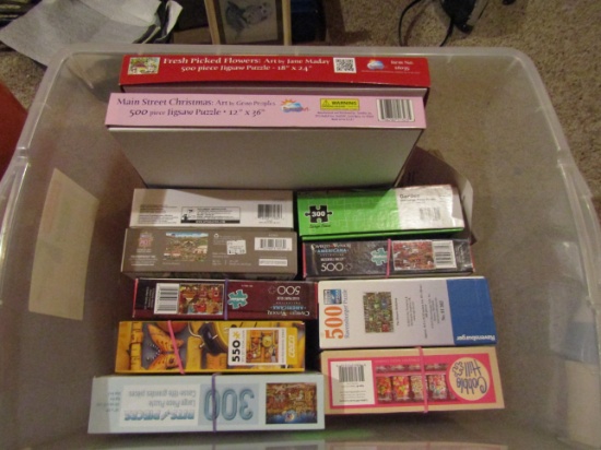 11 Vintage Puzzles in Boxes