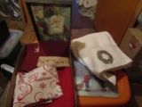 Vintage Christmas, Towels, Cutting Board, Santa