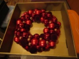 Vintage Red Christmas Wreath