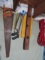 Tools, Saws and Vintage Wood Level