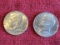 Lot of 2 Kennedy Bicentennial Half Dollar Coins, 1976
