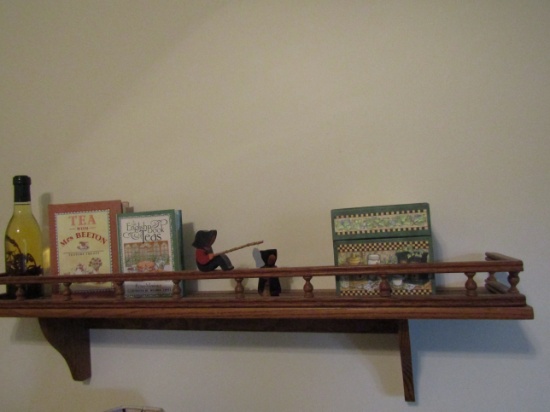 Wall Shelf with Décor Contents