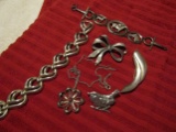 Vintage Silver Tone Brooches and Bracelets