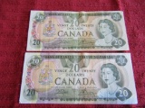 Lot of 2, 1979 Canada 20 Dollar Paper Currency, 509, 562