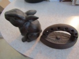 Antique Iron and Iron Rabbit